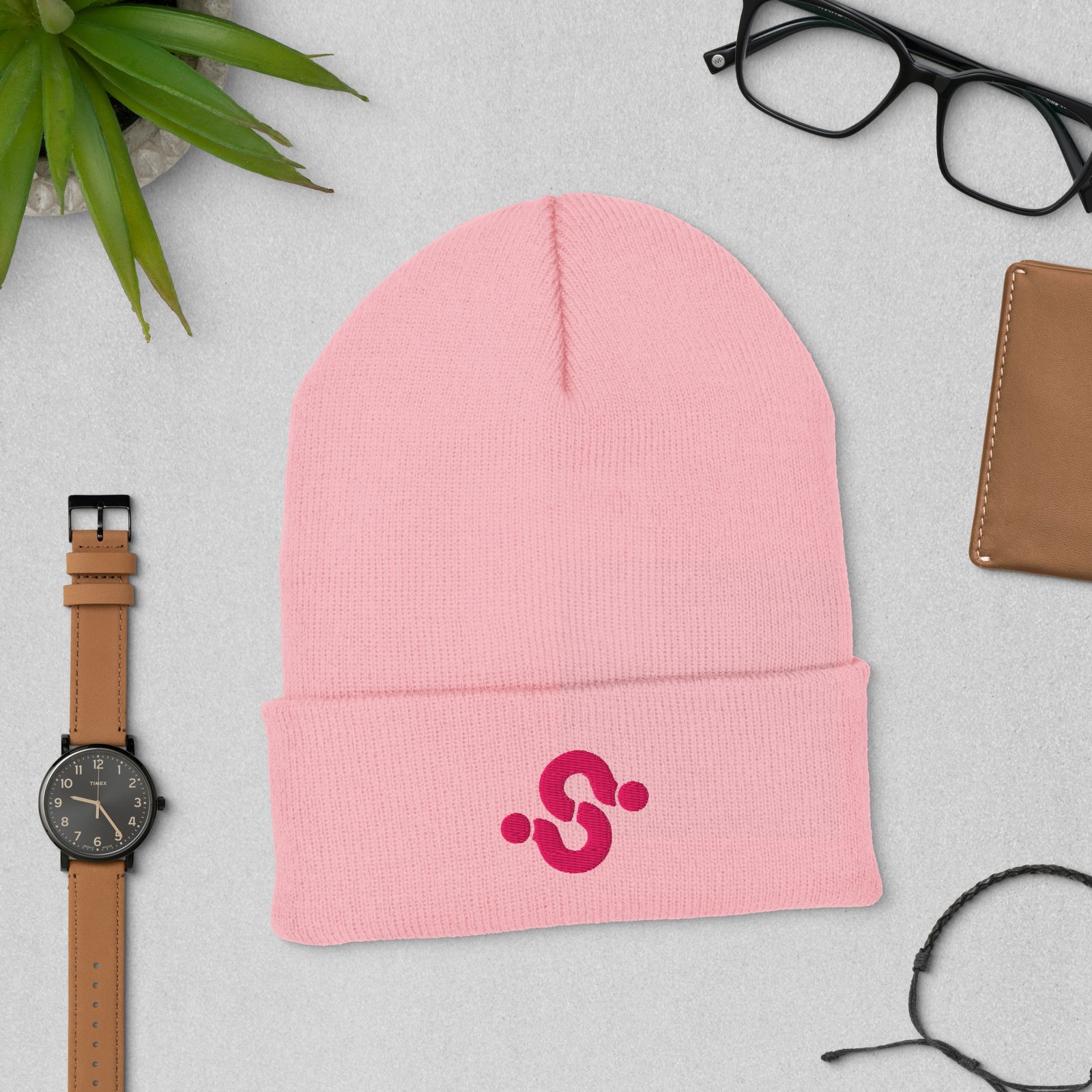 Gorro con borde vuelto ROSA SURPRISE - Imagen 4