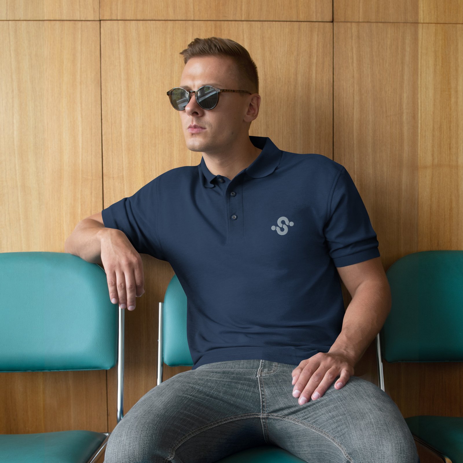 Polo para hombre premium AZUL OSCURO - Imagen 6