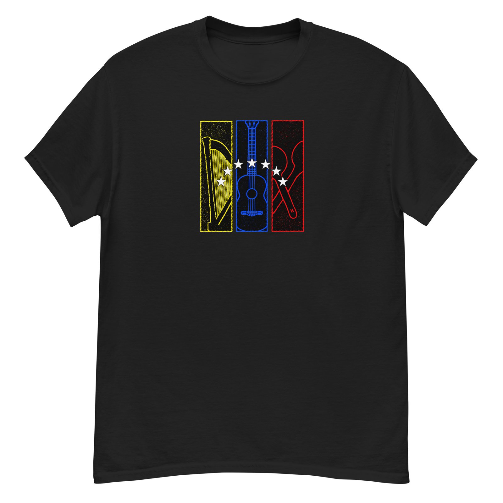 Camiseta clásica unisex ARPA CUATRO Y MARACA - Imagen 4