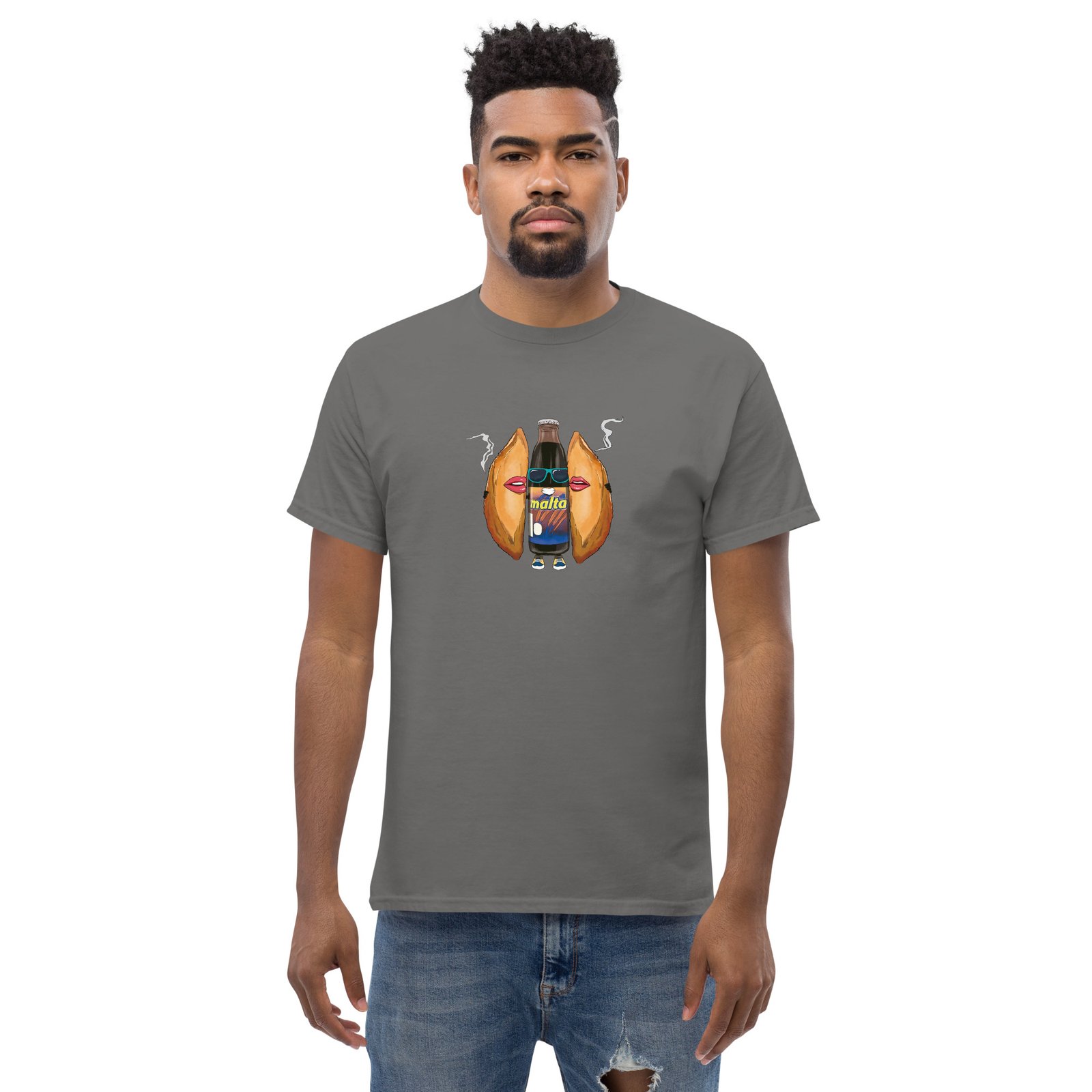 Camiseta clásica unisex EMPANADAS Y MALTA - Imagen 4