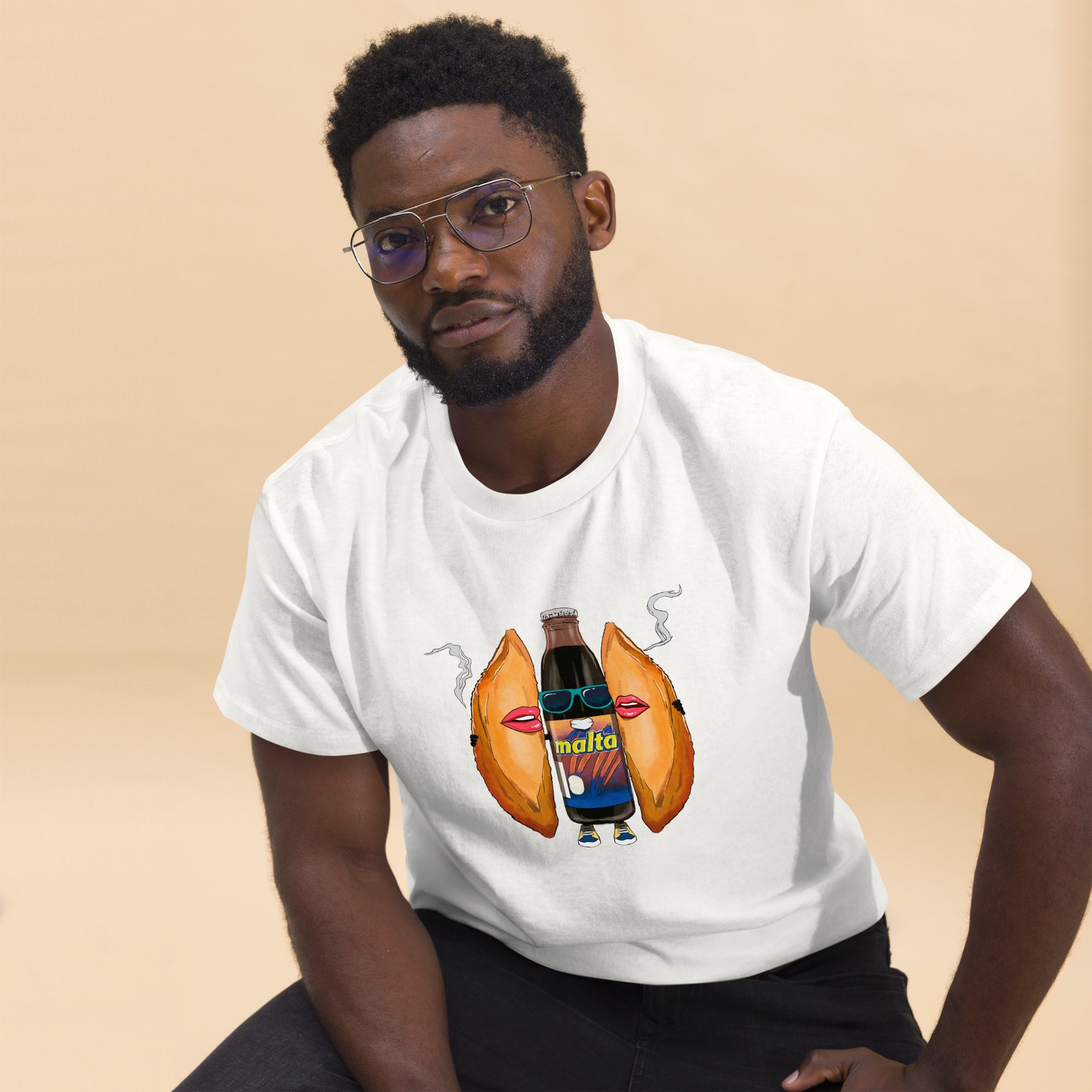 Camiseta clásica unisex EMPANADAS & MALTA BLANCA - Imagen 6