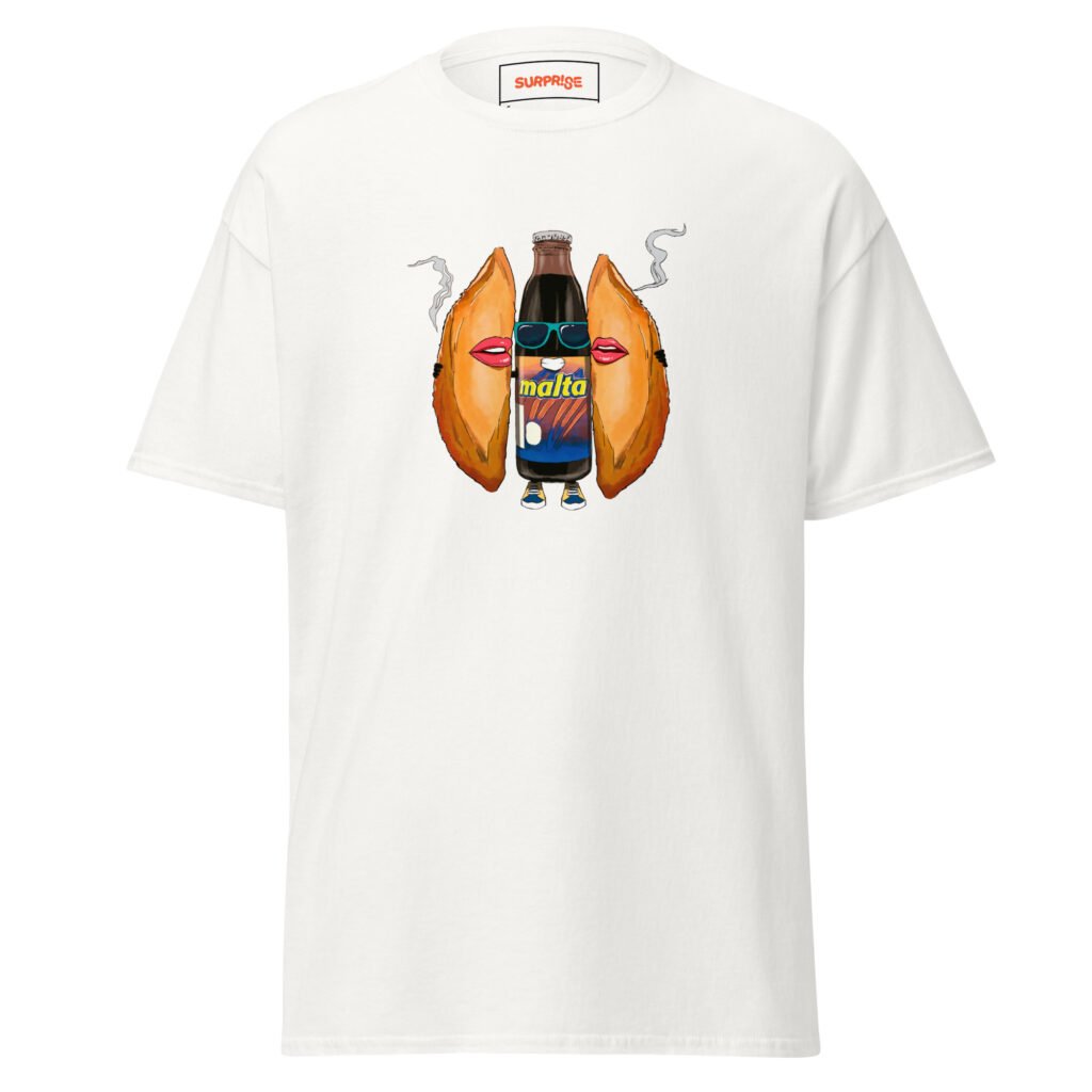 Camiseta clásica unisex EMPANADAS & MALTA BLANCA