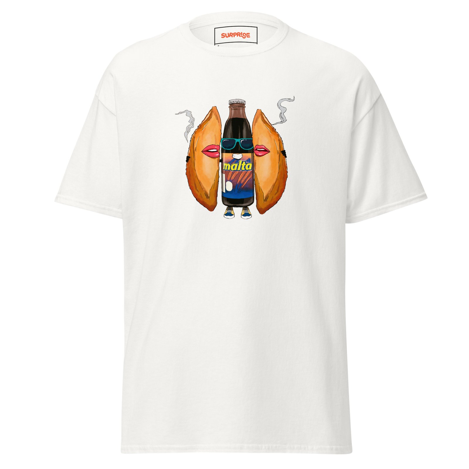 Camiseta clásica unisex EMPANADAS & MALTA BLANCA