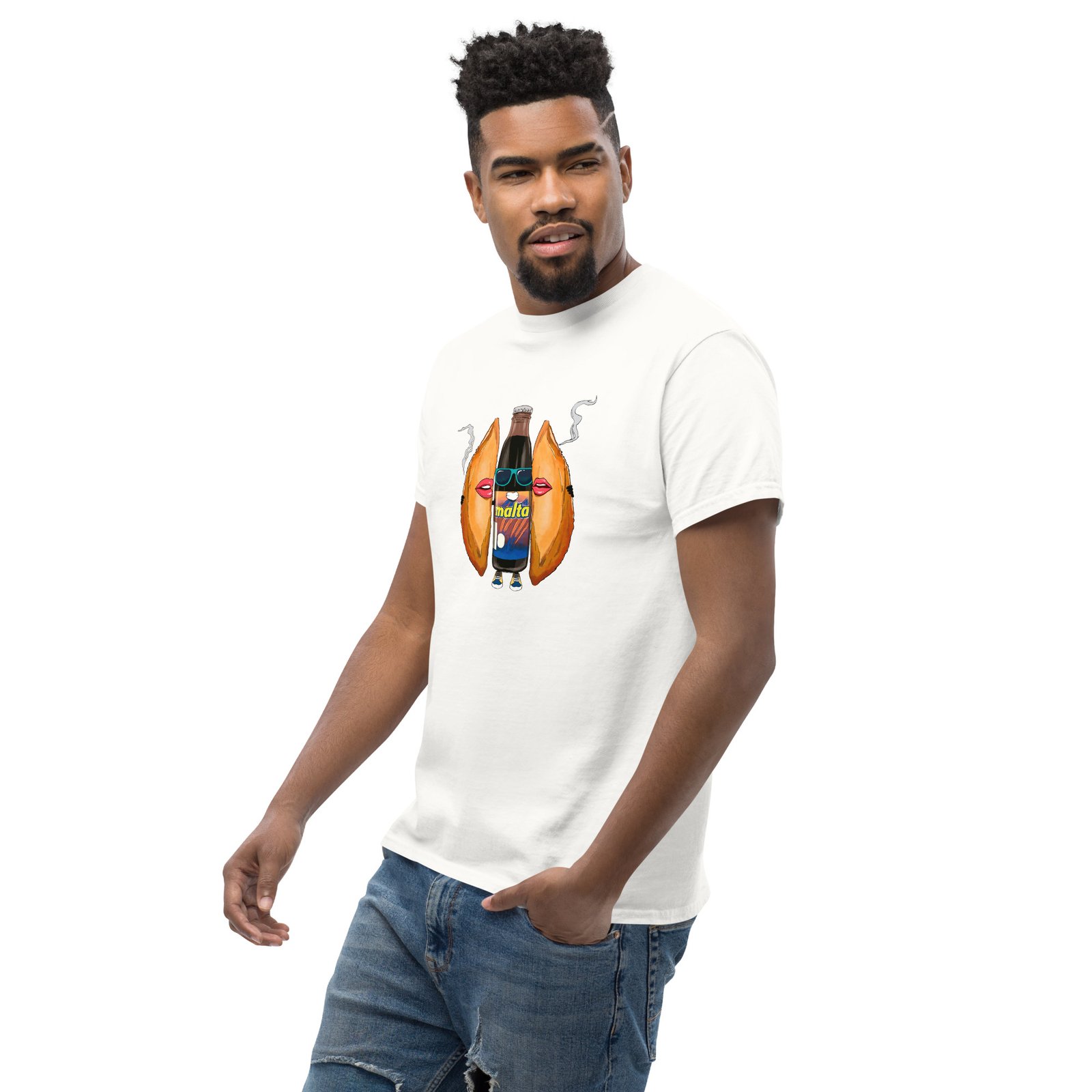 Camiseta clásica unisex EMPANADAS & MALTA BLANCA - Imagen 5
