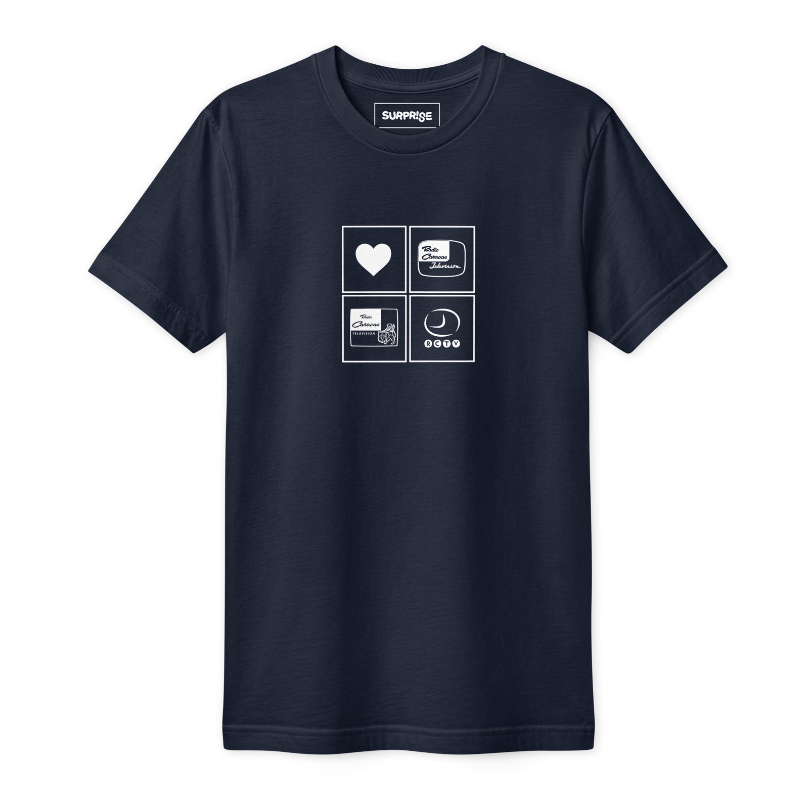 Fine Jersey T-Shirt AZUL I LOVE RCTV - Imagen 5