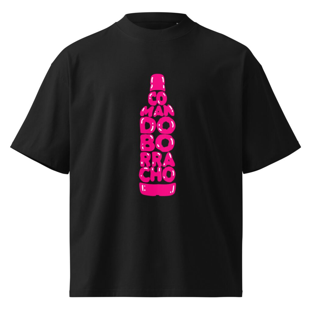 Camiseta oversize orgánica de cuello alto unisex