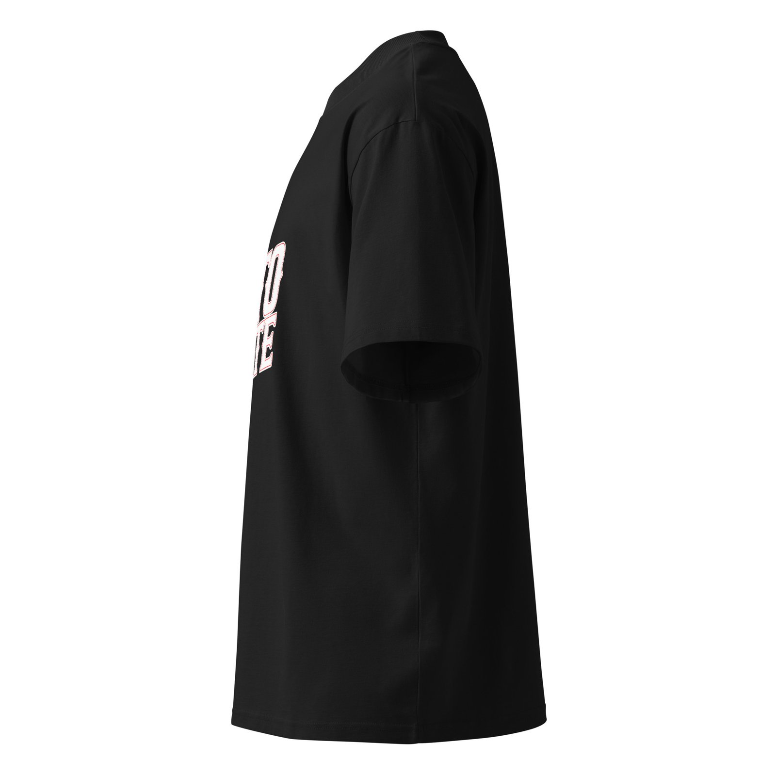 Camiseta oversize orgánica de cuello alto unisex (4TO BATE) - Imagen 3
