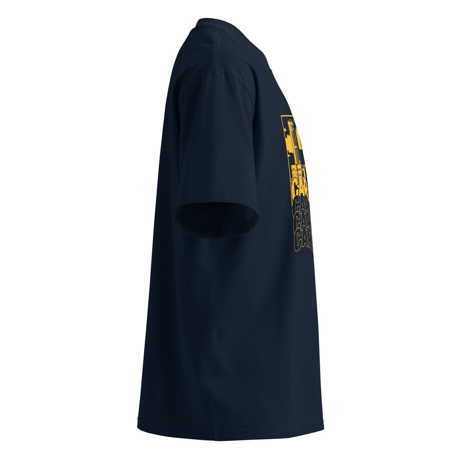 Camiseta oversize orgánica de cuello alto unisex (CARACAS) - Imagen 3