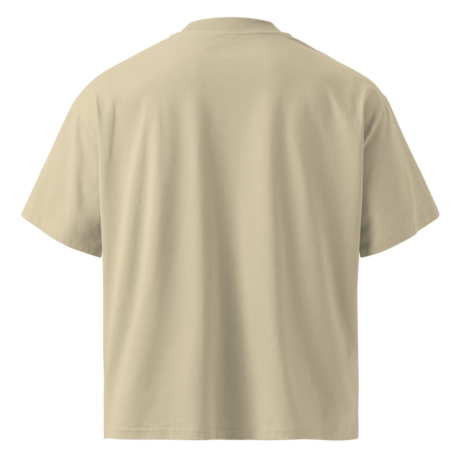 Camiseta oversize orgánica de cuello alto unisex (NAWEBONA) - Imagen 2