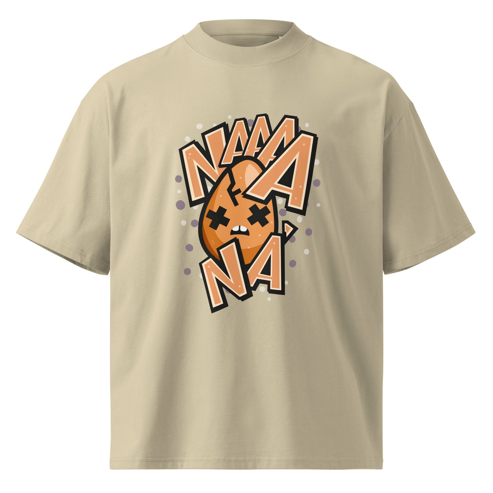 Camiseta oversize orgánica de cuello alto unisex (NAWEBONA)