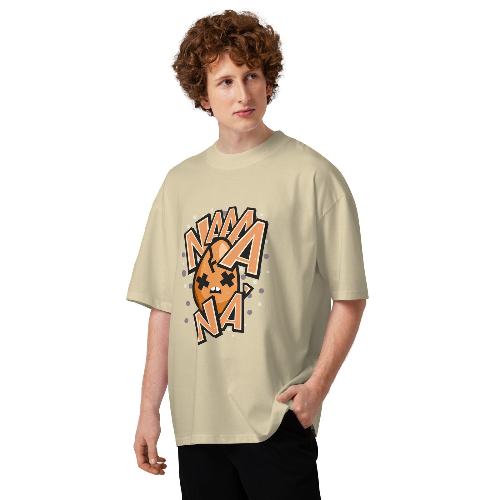 Camiseta oversize orgánica de cuello alto unisex (NAWEBONA) - Imagen 5