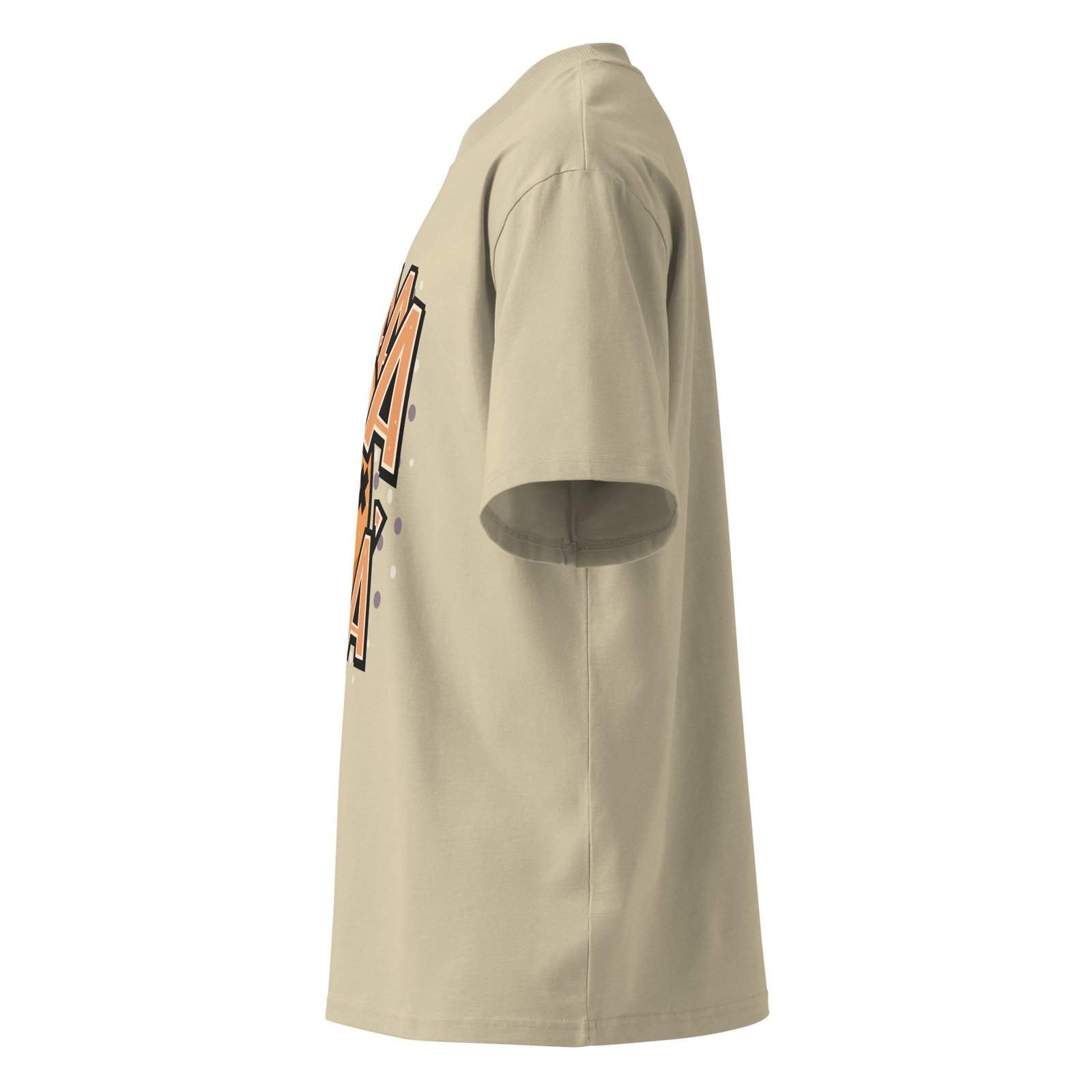 Camiseta oversize orgánica de cuello alto unisex (NAWEBONA) - Imagen 3