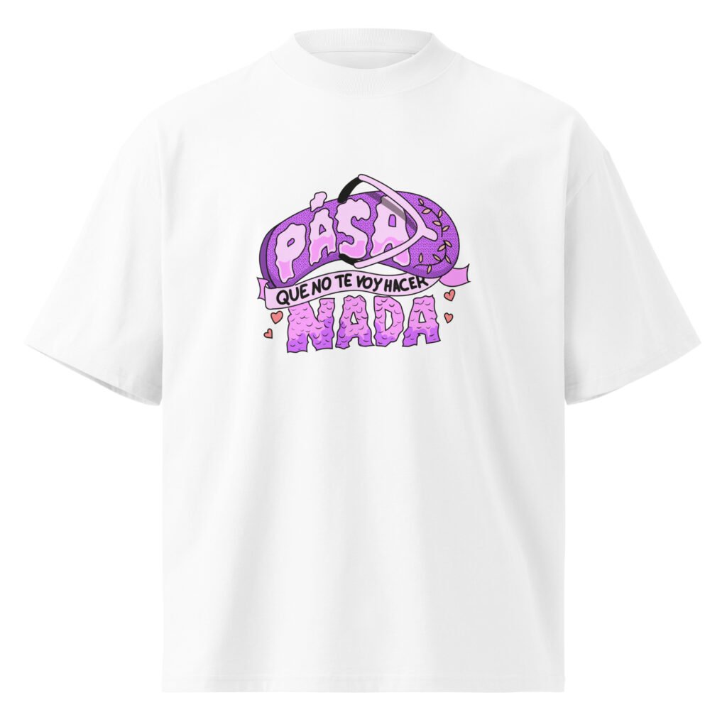 Camiseta oversize orgánica de cuello alto unisex (MADRES)