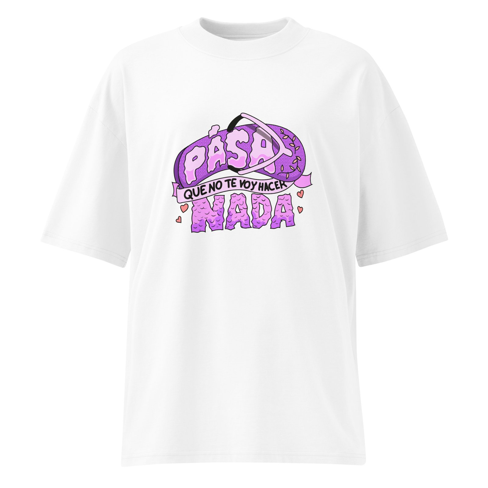 Camiseta oversize orgánica de cuello alto unisex (MADRES) - Imagen 6
