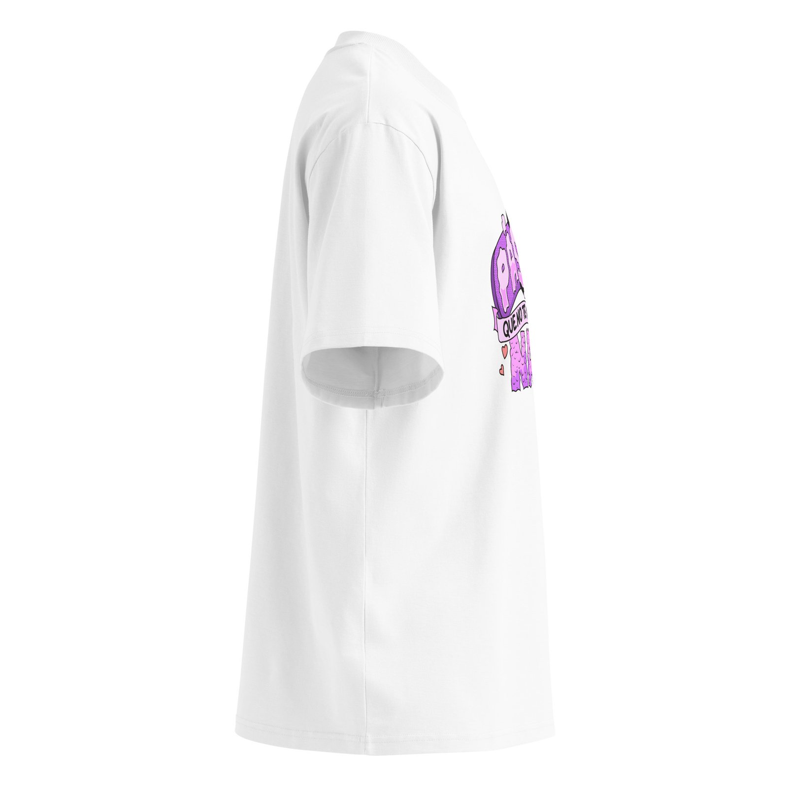 Camiseta oversize orgánica de cuello alto unisex (MADRES) - Imagen 4