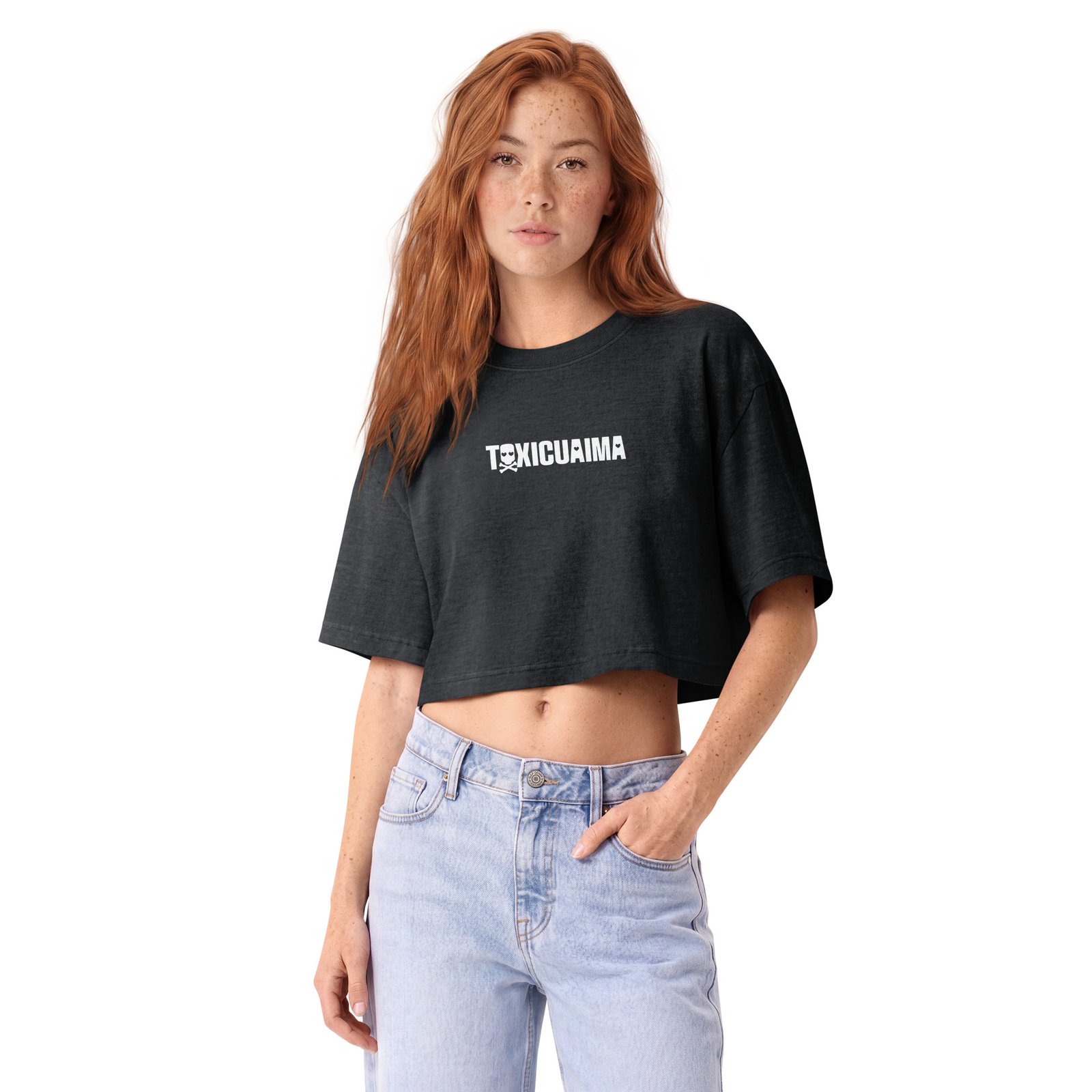 Women’s garment dye cropped tee (TOXICUAIMA) - Imagen 3