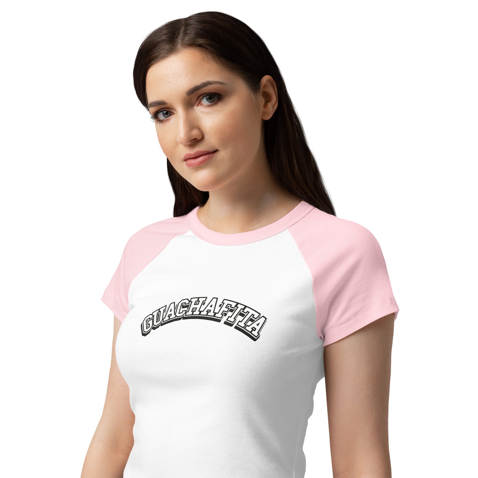 Camiseta raglán de canalé fino para mujer GUACHAFITA - Imagen 5